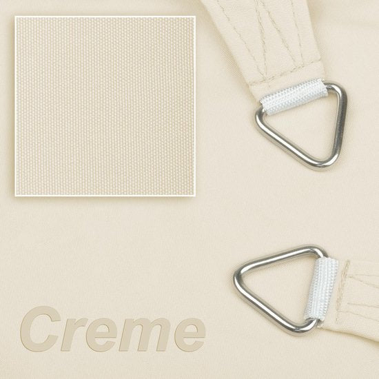 HanSe® Schaduwdoek Driehoek Gelijkbenig Waterafstotend 3,5x3,5x4,95 m