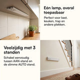 Fidali LED Kastverlichting met Bewegingssensor - Trapverlichting - USB-C Oplaadbaar - 2