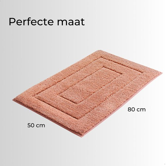 AKSA Home® Badmat 50x80 cm - Douchemat antislip - Badmat antislip - Badkamermat - Vloerkleed - Roze