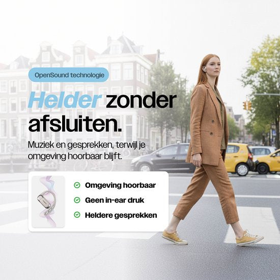REBØNE® Sport Oortjes - Oordopjes Draadloos - Open ear - Draadloze - Bluetooth Koptelefoon