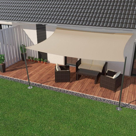 HanSe® Schaduwdoek Rechthoek Waterafstotend 2x3 m Zonnedoek