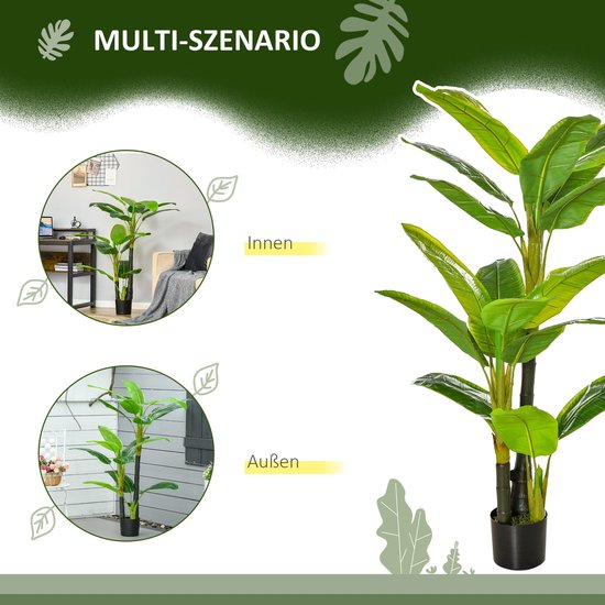 4goodz Decoratieve Kunstplant Bananenboom 150 cm