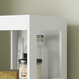 Badkamerkast - Kolomkast 2 lades en 3 planken 30x30x141 cm - Wit