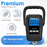 Kofferweegschaal Met Weeghaak - Tot 50 Kg - Incl. Batterij - Keukenweegschaal Digitaal - Weegschaal - Hangweegschaal