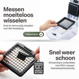 Mandoline Groentesnijder Set met Opvangbak – Groentehakker – Blokjessnijder – Julienne Snijder – Uiensnijder – RVS Messen – Groente Chopper met 8 Snijbladen – Keukensnijder