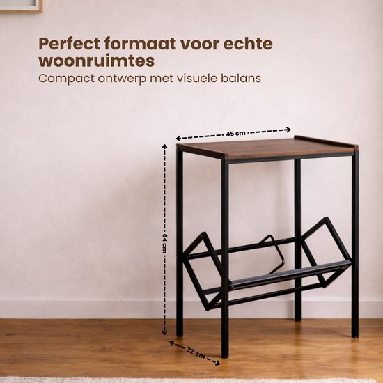 LP Opbergsysteem - Zwart met Hout