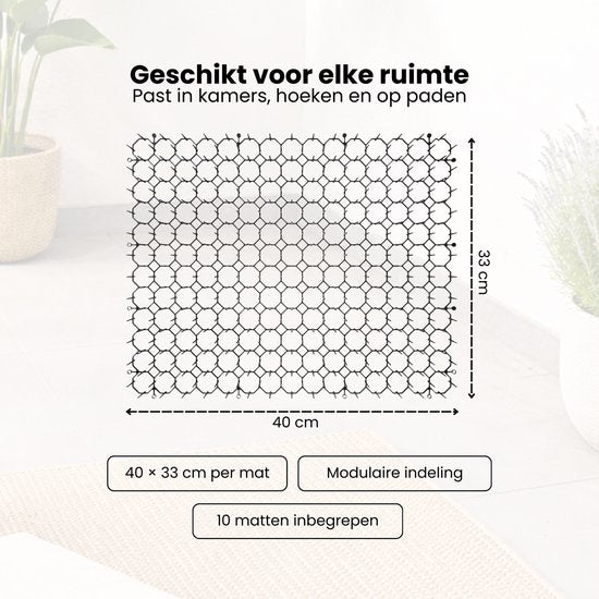 Kattenverjager Afweermatten Set - 10 Stuks - 40 x 33 cm - Afweermiddel voor Katten - Antiklimstrips Katten - Kattenschrik - Kattenverjager