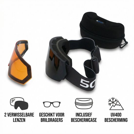 5one® Skibril Alpine 6 Skibril met Lenzen