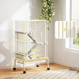 Chinchilla en Hamsterkooi met 4 Verdiepingen - 48x88x150 cm