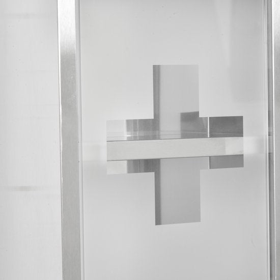 4goodz Medicijnkastje EHBO-kastje met slot RVS 12x20x58 cm