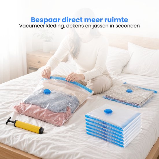 Opbergzakken 6 stuks - XL - Opbergzakken - XL - 6 - Inclusief