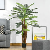 Kunstplant Kunstpalm 160 cm met 36 Takken - nepplant