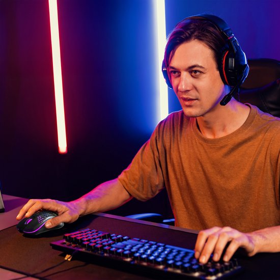 Pro Draadloze Gaming Muis - RGB Verlichting - 1600 DPI - USB Oplaadbaar - Ergonomisch - Voor PC & Laptop