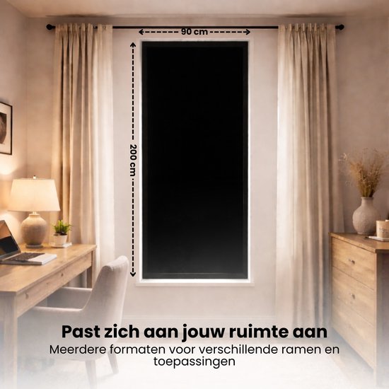 Verduisteringsfolie - Zwart - Raamfolie verduisterend