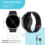 Nexvex® Ultra 2X Smartwatch - Sporthorloge met Belfunctie - Bloeddrukmeter - Stappenteller - Hartslagmeter - Bluetooth Activity Tracker - Android, iOS - 1.46 Inch - Zwart - Staal