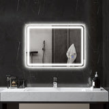 Badkamerspiegel met LED-verlichting met speaker - Anti-condens - 50 x 70 cm - Zilver