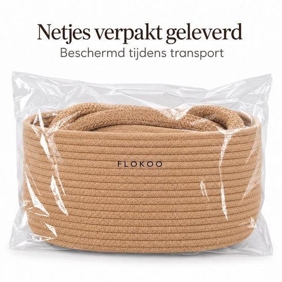 Luiermand voor Commode – Baby Organizer met Uitneembare Vakken – Commodemandje met Handvatten – 36 x 22 x 18 cm – Opbergmand voor Luiers, Doekjes & Babyverzorging – Bruin