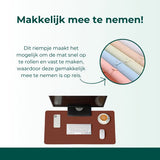 AKSA Home® Muismat XXL - Bureaumat met Anti-Slip - Bureau Onderlegger voor Kantoor - 40 x 80 cm - Bruin