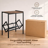 LP Opbergsysteem - Zwart met Hout