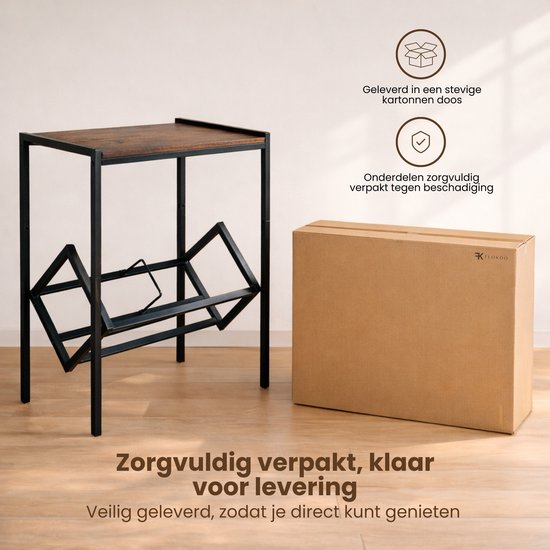 LP Opbergsysteem - Zwart met Hout