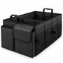 Kofferbak Organizer – Auto Organizer Opvouwbaar – 55 x 34 x 28 cm – Met Meerdere Vakken, Zijvakken & Handvatten – Boodschappenkrat voor Auto – Zwart
