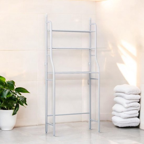 Wasmachine Ombouw - Wit - Universeel - Wasmachine Organizer - Wasmachine Kast