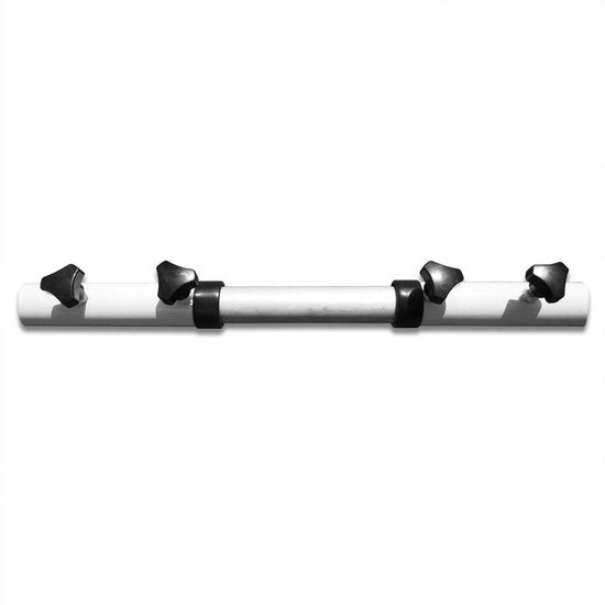 Stevige Hangmatstandaard - Wit - Staal - Afmeting: 280-340x105cm - 150kg draadvermogen