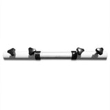 Stevige Hangmatstandaard - Wit - Staal - Afmeting: 280-340x105cm - 150kg draadvermogen