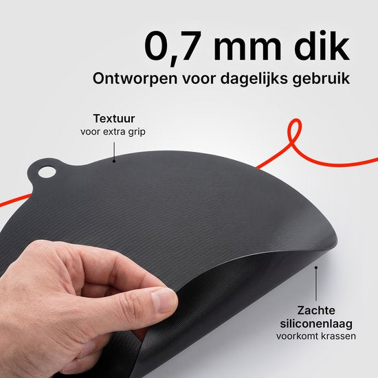 Chefino Inductieplaat Beschermers 4 Stuks – Inductiebeschermer Set 18 & 22 cm – Siliconen Kookplaatbeschermer – Krasbescherming – Hittebestendig tot 280°C – Antislip