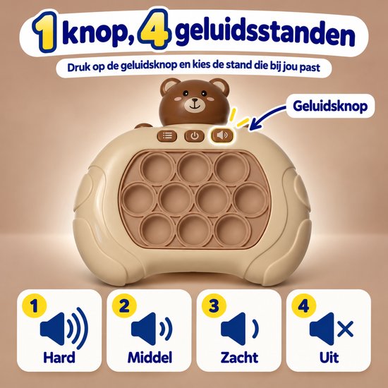 DMG Supply Pop It Game - Pop It - Pop Or Flop - Fidget Toy - Educatief Speelgoed