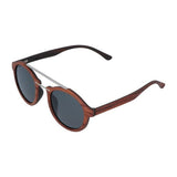 5one® Palermo Rosewood Houten Dames Zonnebril met grijze lens