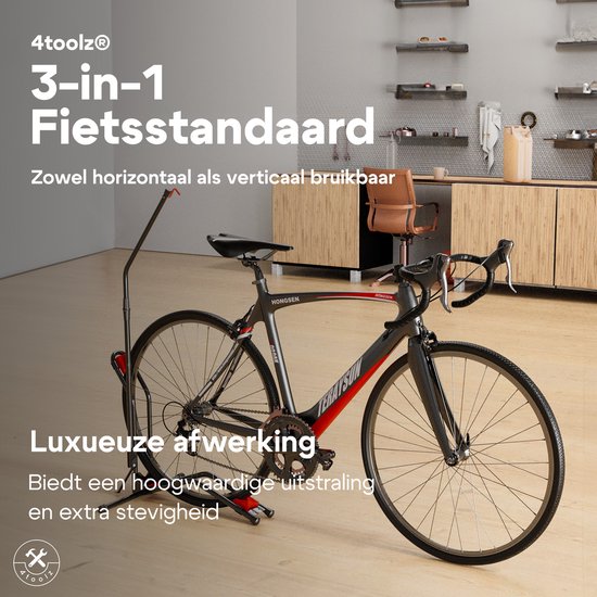 4toolz Universeel Display Fietsenrek Deluxe - fiets standaard - zwart