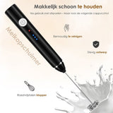 Pro Elektrische Melkopschuimer - USB Oplaadbaar - 3 Snelheden - 2 Opzetstukken - Voor Koffie, Cappuccino & Matcha