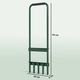 Handmatige Gazonbeluchter Verticuteerder 30 cm - Groen