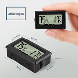 Mini Thermometer met Hygrometer - Incl - Hygrometer binnen - Thermometer binnen