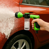 Autospuit met Zeepdispenser – Foam Gun voor Tuinslang – 8 Standen Spuitpistool – Autowas Spuit – Sproeikop met Zeepreservoir
