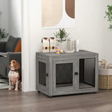 Binnen Bench voor grote honden - Hondenhok Binnen - 60x94x71 cm - Grijs