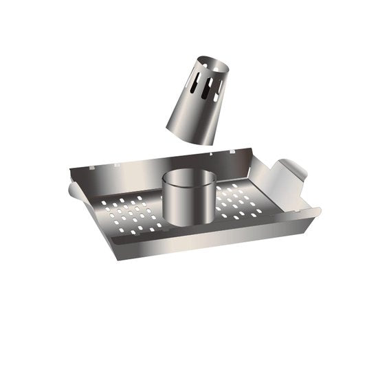 4cookz 3-in-1 RVS groente en kip rooster - chicken on beercan rooster
