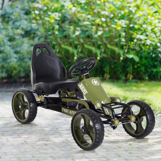 4goodz Skelter Trapauto met Handrem voor Kinderen - 341-025 - Groen