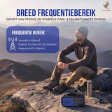 Noodradio Solar Opwindbaar - Powerbank Zonneenergie met - Noodpakket - Draagbare Radio