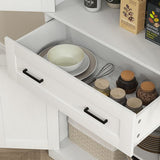 Keukenkast Buffetkast met Lades 40x76x182 cm - Crèmewit