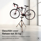 4toolz® Fiets Reparatiestandaard PRO – Aluminium – 360° Draaibaar - Met Gereedschapsbakje