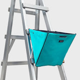 Ladder Gereedschapstas – Opvouwbare Ladder Tool Bag met Haken – Extra Sterk 600D Oxford – Gereedschap Organizer voor Ladder – Lichtblauw