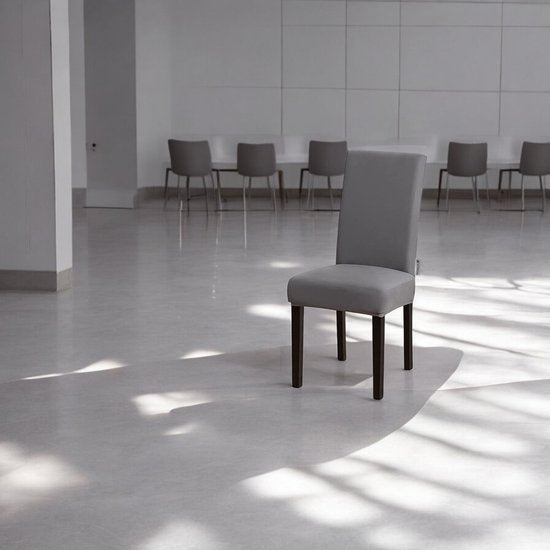 Stoelhoezen - Eetkamerstoel Hoes - 6 Stuks - Grijs - Bescherm stijlvol je stoelen - Eetkamerstoel Hoes Stretch
