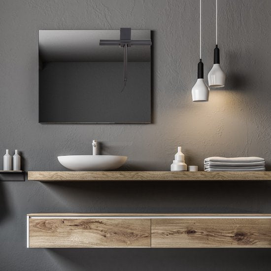 AKSA Home® Vloertrekker met Raamwisser - Douchewisser - Trekker Douche - RVS Vloerwisser - met Steel - Zwart