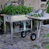Herstera Garden® Hoge Plantenbak Verrijdbaar Barcelona - 35x75x80cm