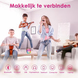 Vesfy Karaoke Set - Draadloze microfoon met Bluetooth 5.0 en LED verlichting