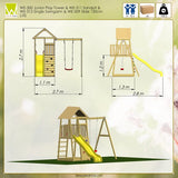 Wendi Toys Speelhuis Bij met Glijbaan - WTJ3 - 270x270x280 cm