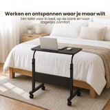 Laptoptafel op Wielen - In Hoogte Verstelbaar