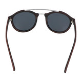 5one® Palermo Rosewood Houten Dames Zonnebril met grijze lens
